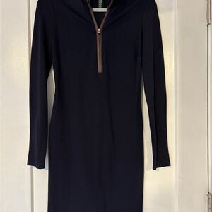 Lauren Ralph Lauren Dark Blue Long Sleeve Dress